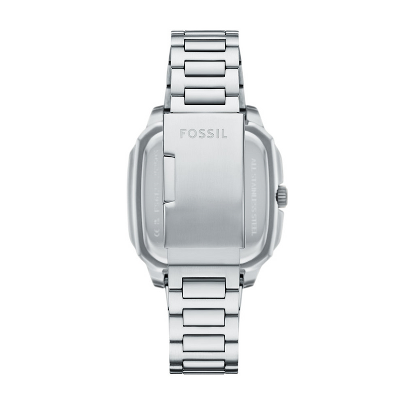 Fossil Crosby Silver and Blue Men's Watch FS6121-zoom-
