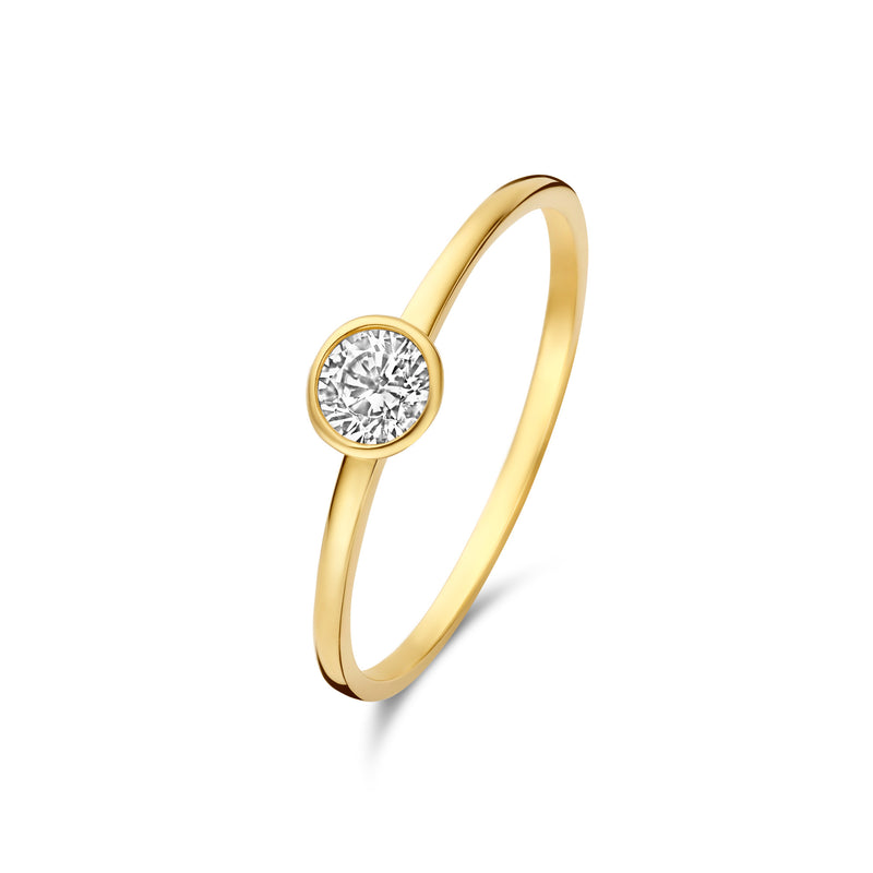 Isabel Bernard Baguette Genevieve 14 Karaat Gouden Ring IB330092-50-zoom-