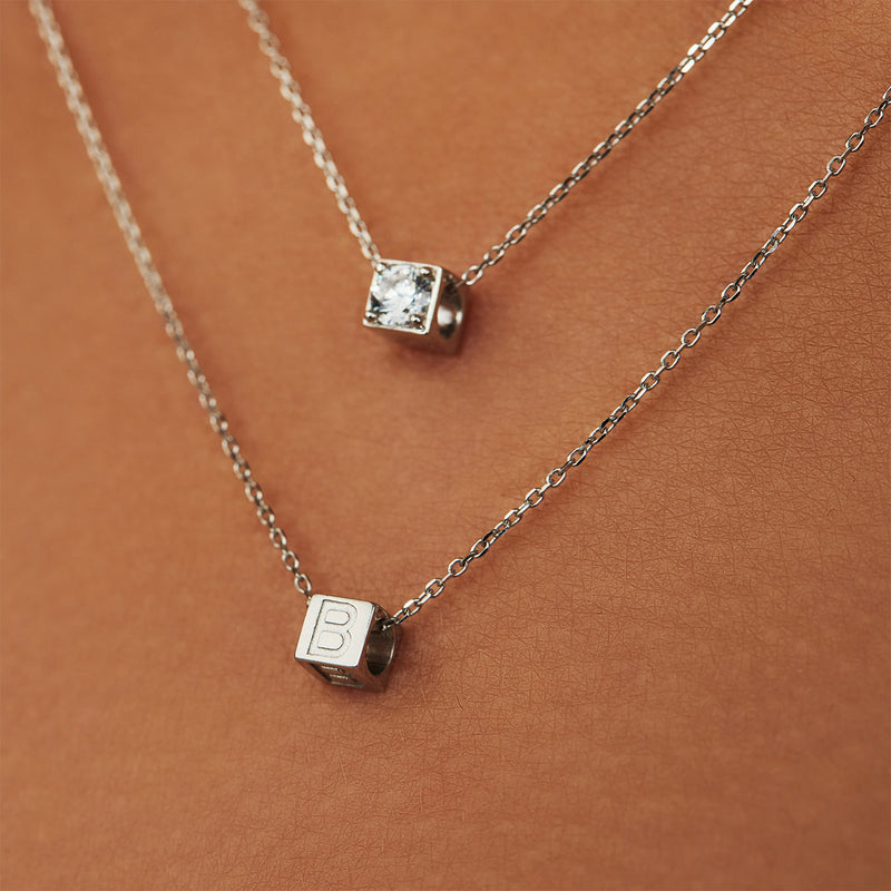 Isabel Bernard Saint Germain Felie 14 Karaat Witgouden Kubus Bedel IB350048-zoom-