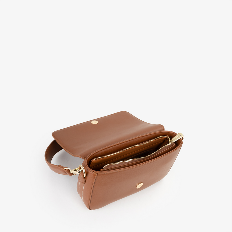 Valentino Bags Aury Re Brown Shoulder bag VBS9OB09CUOIO-zoom-