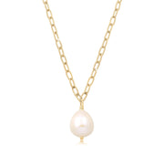 Elli 925 Sterling Silver Pearl Necklace with Pearl 2004-BF-0007727-001