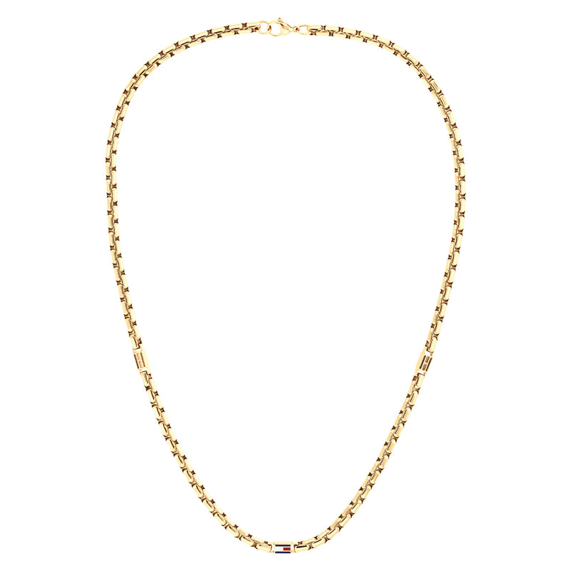 Tommy Hilfiger Roestvrij Staal Goudkleurige Heren Ketting TJ2790673-zoom-