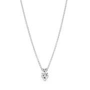 Pandora Timeless 925 Sterling Silver Double Heart Pendant Sparkling Necklace 391229C01-45 (Length: 45.00 cm)