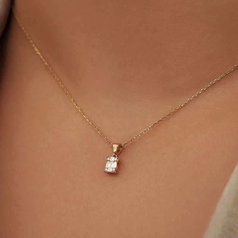 Isabel Bernard De la Paix Maxime 14 Karaat Gouden Collier | Diamant 0.11 ct | IBD350017-zoom-