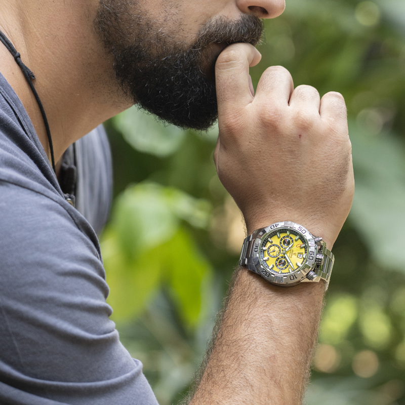 Festina Bullhead Yellow Chronograph Men's Watch F20743/4-zoom-