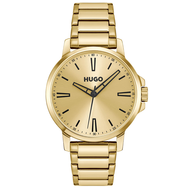 Hugo Boss #SMOOTH Gold Men's Watch HU1530420-zoom-