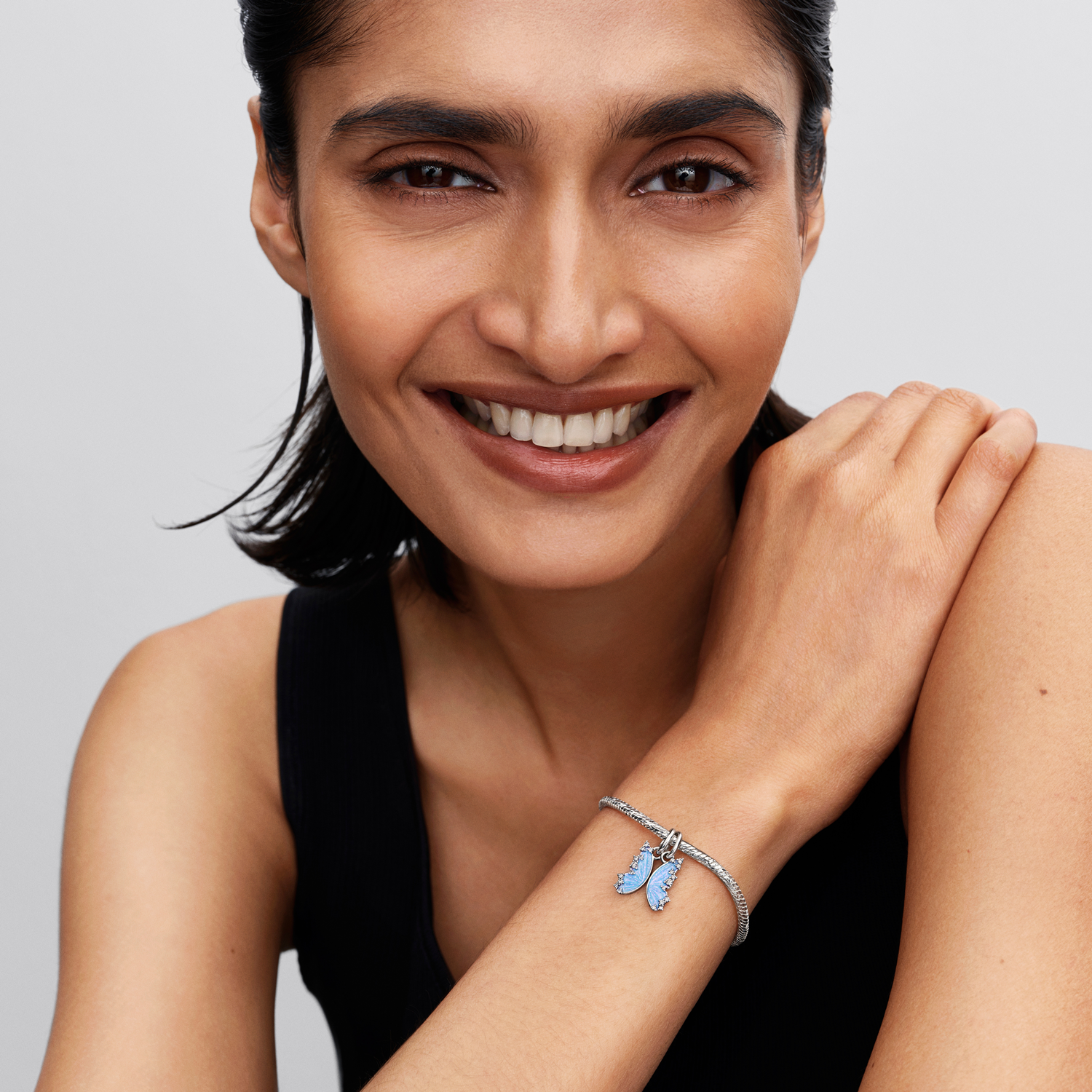 Pandora Moments 925 Sterling Silver Splittable Butterfly Dangle Charm 794244C01