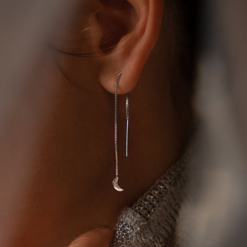 Violet Hamden Luna 925 Sterling Zilveren Oorbellen met Manen VH16048-zoom-