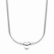 Pandora Moments 925 Sterling Silver Snake Chain Necklace 393091C00-45