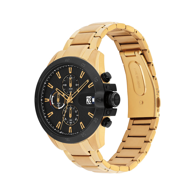 Tommy Hilfiger Jameson Gold and Black Men's Watch TH1792199-zoom-