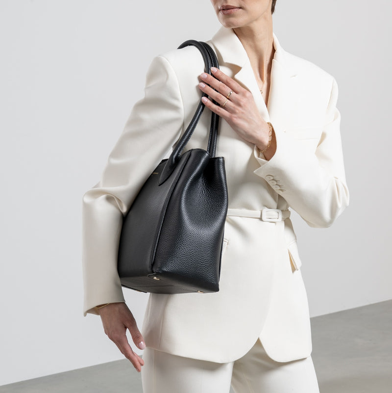 Isabel Bernard Honoré Cloe Zwarte Handtas IB25001-zoom-