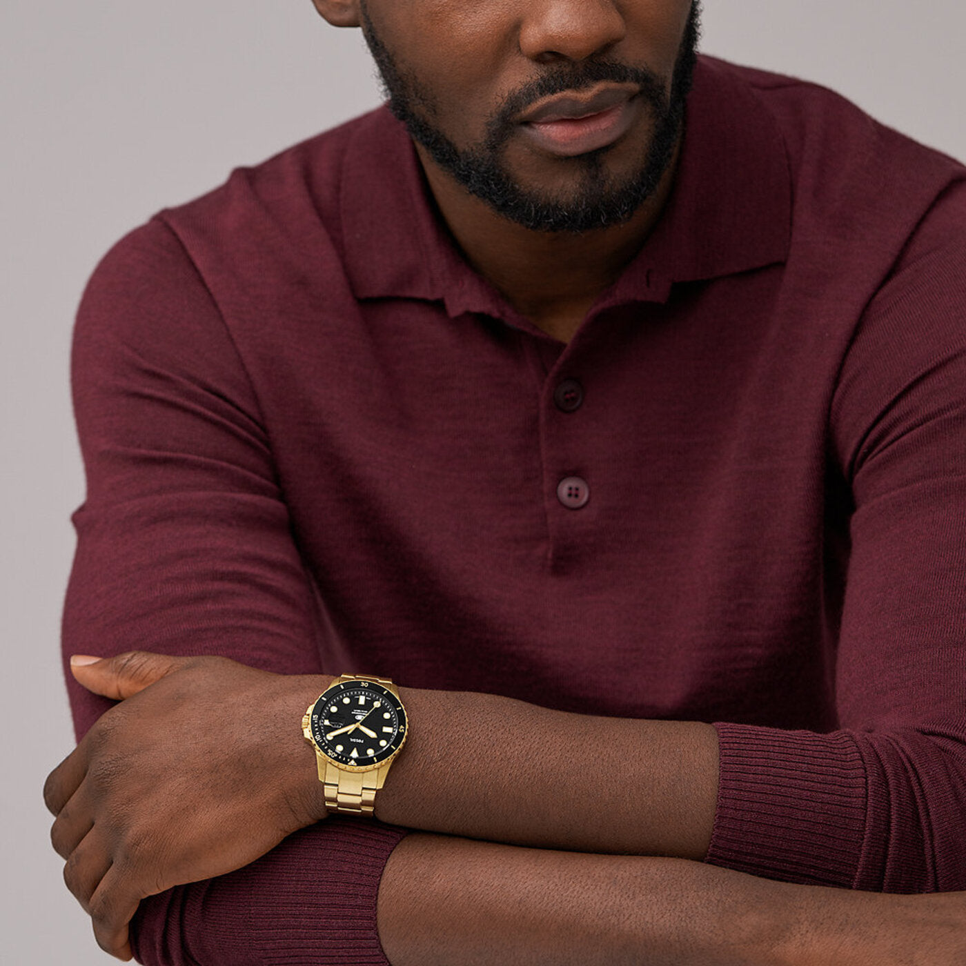 Fossil Blue Gold Watch FS6035