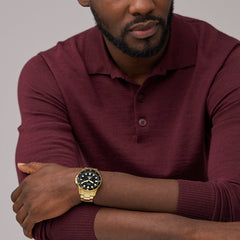 Fossil Blue Gold Watch FS6035