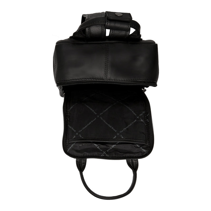 The Chesterfield Brand Bellary Zwarte Leren Rugzak C58.018200-zoom-