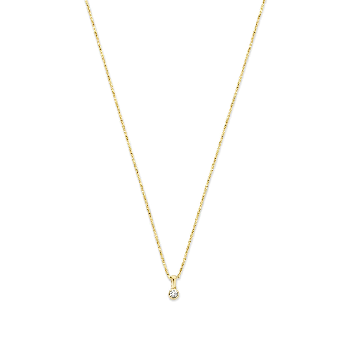 Isabel Bernard De La Paix Inaya 14 Carat Golden Necklace | diamond 0.01 ct | IBD350021