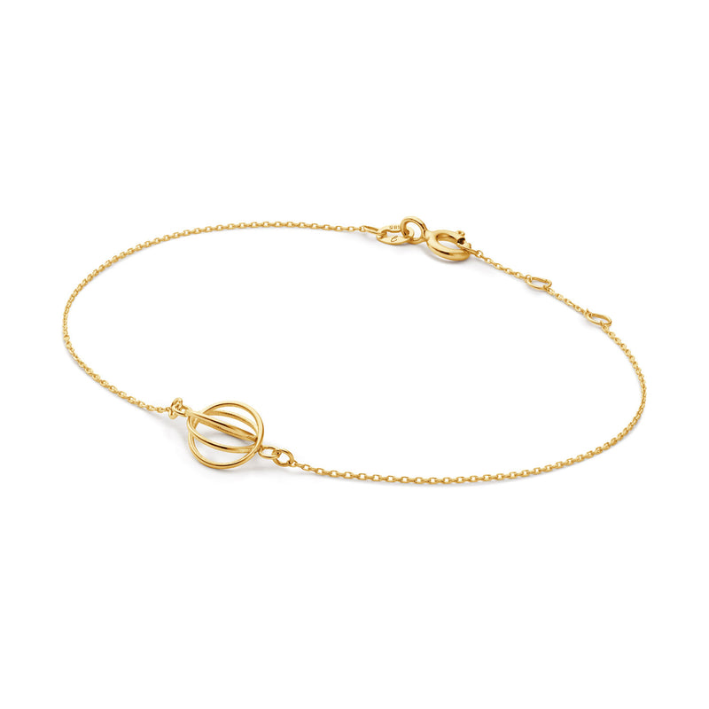 Jackie Gold Spindle 14 Karat Gold Bracelet JKB25.551-zoom-