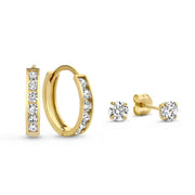 Isabel Bernard Cadeau d'Isabel 14 karaat gouden earparty giftset IB90054
