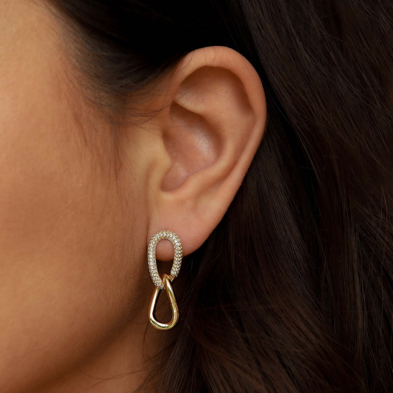 Karma Symbols XL 925 Sterling Silver Earstuds X125GP-zoom-