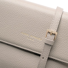 Isabel Bernard Femme Forte Heline Taupe Leather Handbag made of Calfskin IB21039