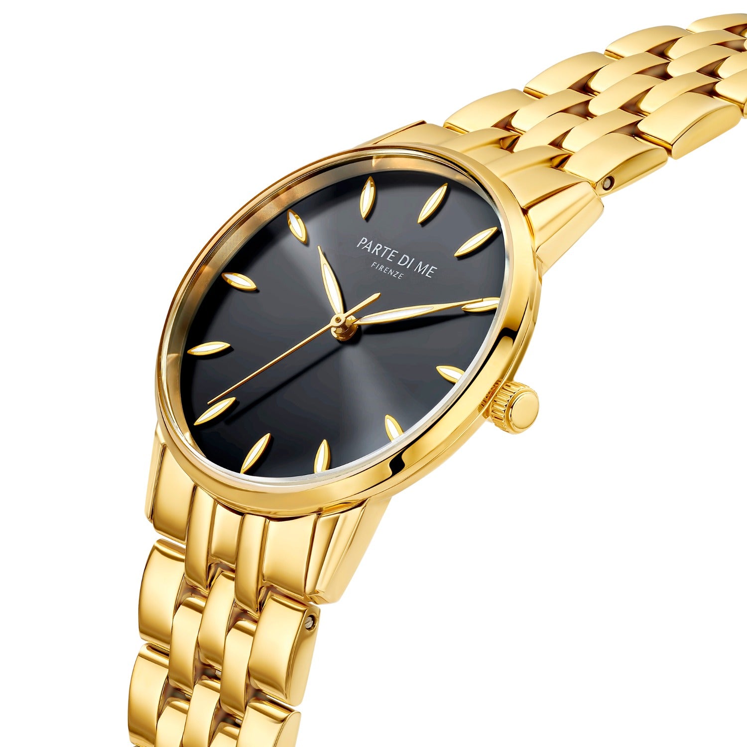 Parte Di Me Orologio round ladies watch gold coloured and black PDM09044