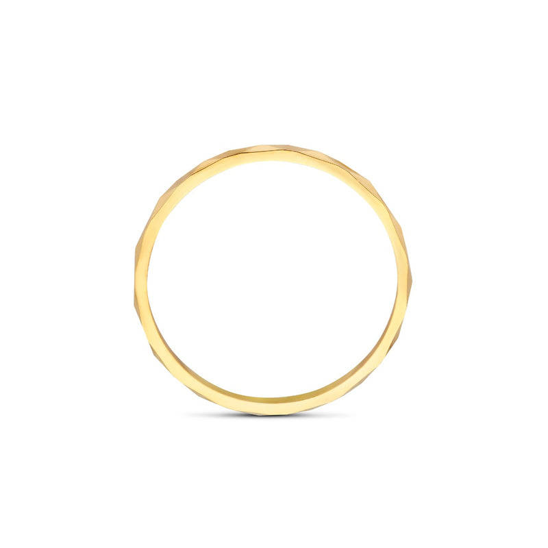 Beloro Jewels Quadrilatero d'Ora Marina 9 karat gold ring with diamond cut BO330039-48-zoom-