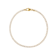 Mockberg Shiny Tennis Bracelet Gold Plated MB0035