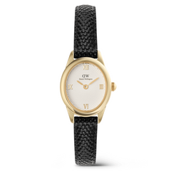 Daniel Wellington Ophelia Mini Black Lizard Gold-coloured Women's Watch DW00100890