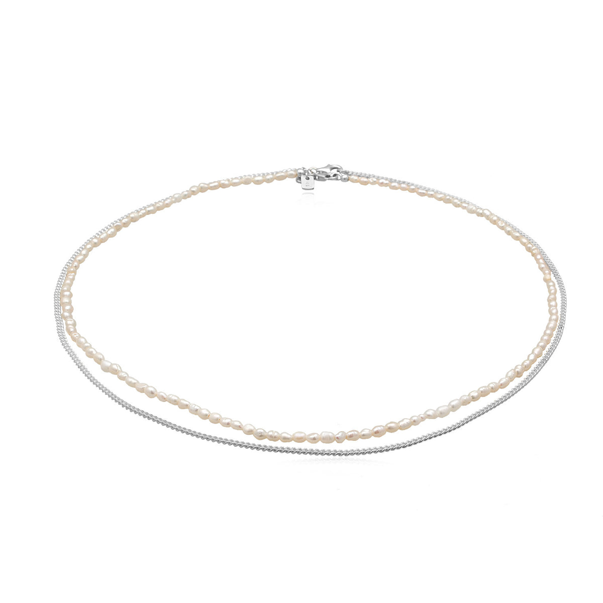 Kuzzoí 925 Sterling Silver Pearl Necklace 2004-BF-0007538-001