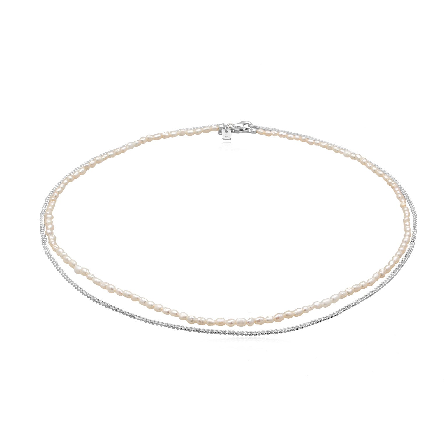 Kuzzoí 925 Sterling Silver Pearl Necklace 2004-BF-0007538-001