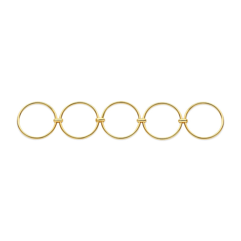 Isabel Bernard Cour d'Honneur Adora 14 karat golden 5-piece multiring IB330103-54-zoom-