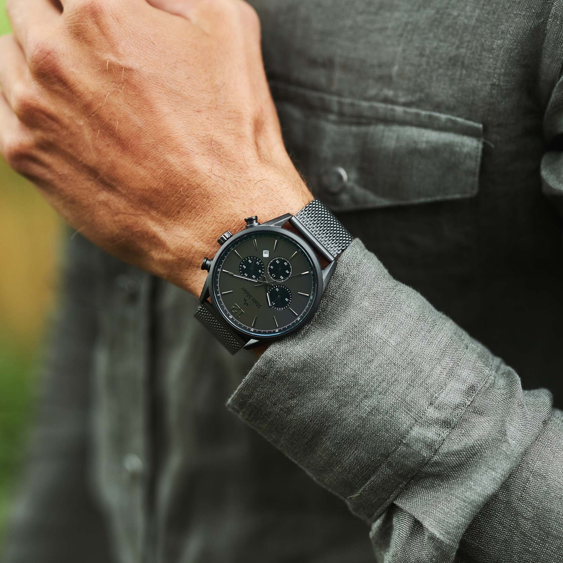 Mats Meier Grand Cornier Chrono Gunmetal Watch MM00125