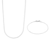 Parte Di Me Sorprendimi 925 Sterling Zilveren Ketting en Armband Giftset PDM90075