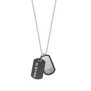 G-STAR D-Tag Zilverkleurige Box Chain Ketting GSJ.102.02