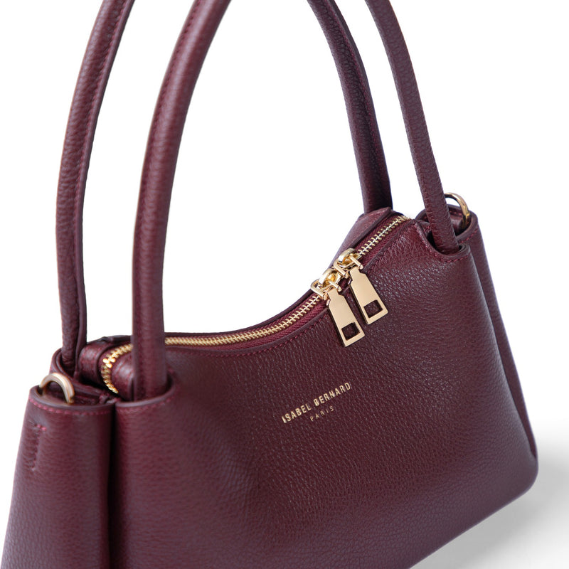Isabel Bernard Honoré Eve Bordeax Rode Handtas Van Kalfsleer IB21133-052-zoom-