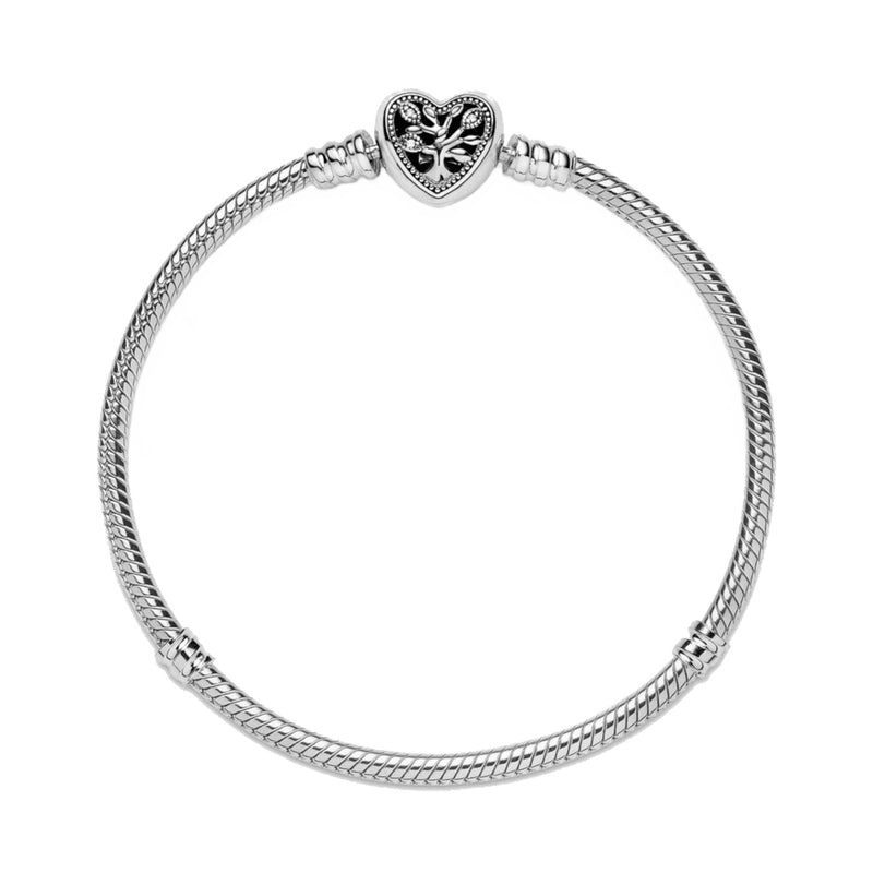 Pandora Moments 925 Sterling Silver Snake Chain Bracelet 598827C01-17 (Length: 17.00 cm)-zoom-