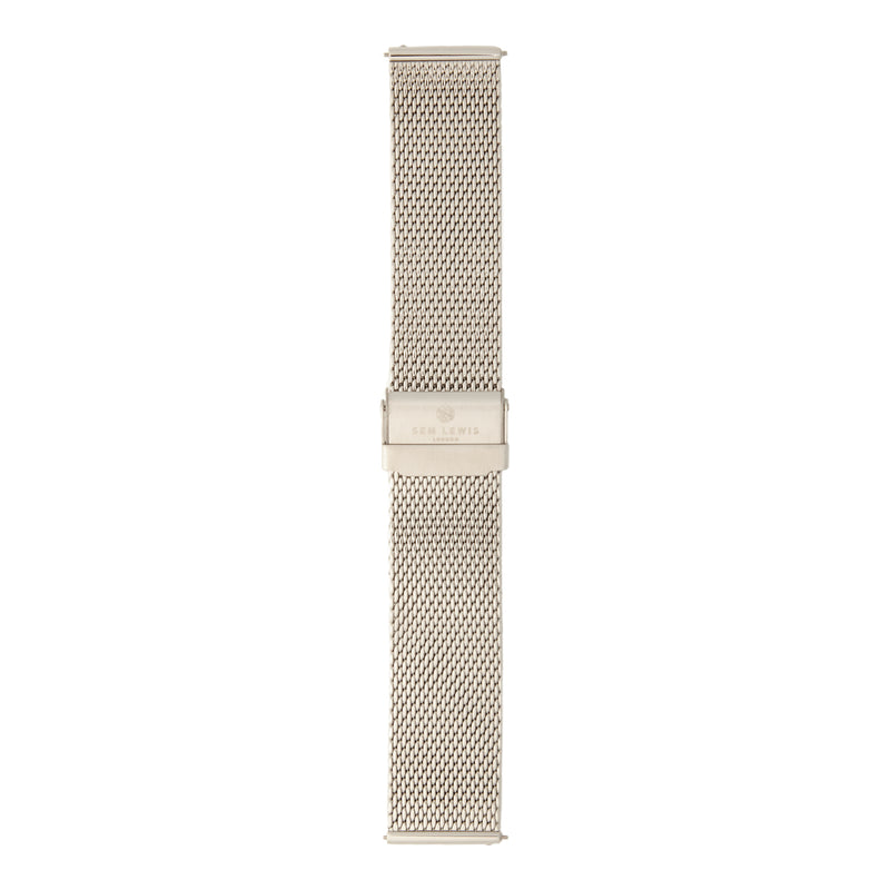 Sem Lewis Metropolitan Strap 24mm Zilverkleurig SL620020-zoom-