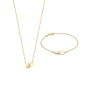 Beloro Jewels Regalo d'Amore 9 karaat ketting en armband giftset BO90001