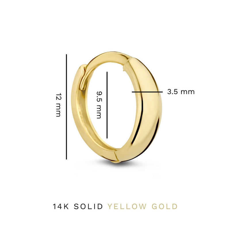 Isabel Bernard Rivoli Morgane 14 karaat gouden oorringen IB360247-zoom-