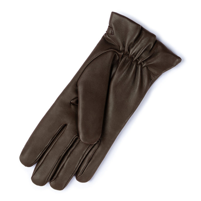 Isabel Bernard Isabel Bernard Honoré Marcelia donkerbruine leren handschoenen van geitenleer IB67001-331-6.5-zoom-