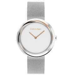 Calvin Klein Twisted Bezel Silver Women's Watch 2002-CK25200011