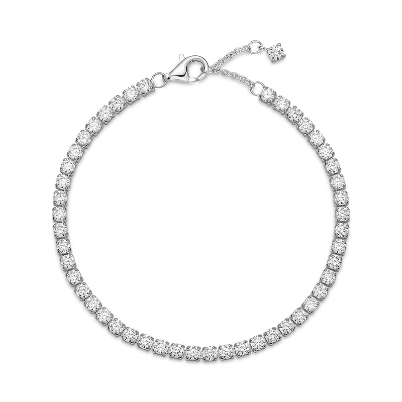 Pandora Timeless 925 Sterling Silver Sparkling Tennis Bracelet 591469C01-16 (Length: 16.00 cm)-zoom-