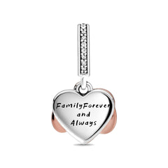 Pandora Moments 925 Sterling Silver Infinity Heart Charm with 14 Carat RoseGold Plating 788878C01