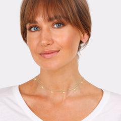 Elli 925 Sterling Silver Layered Choker 2004-BF-0007753-001