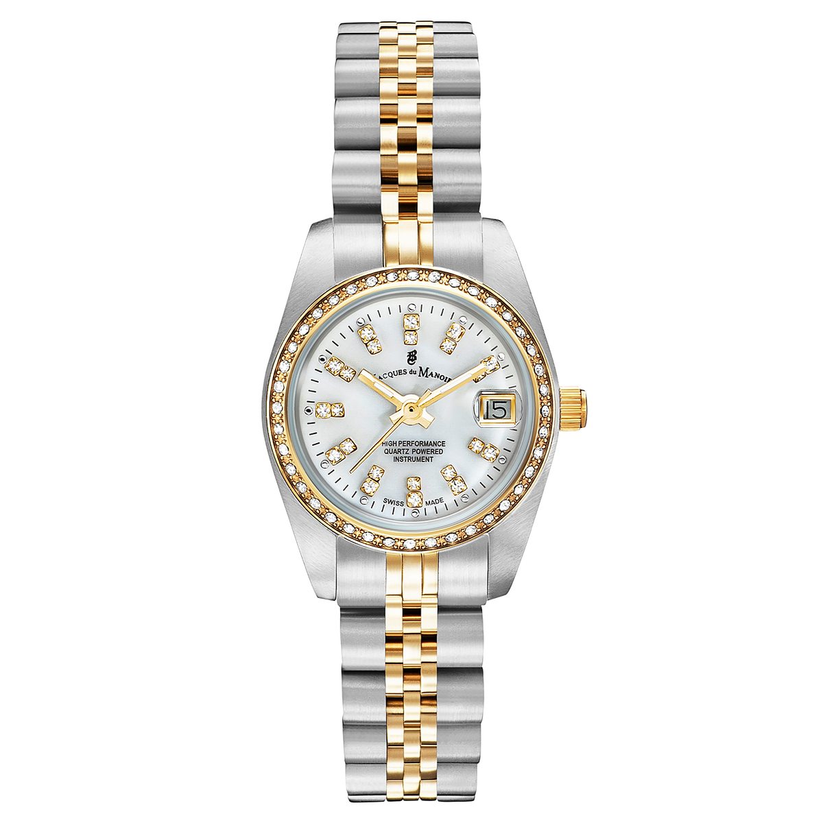 Jacques Du Manoir Inspiration White MOP Women's Watch NROP.08