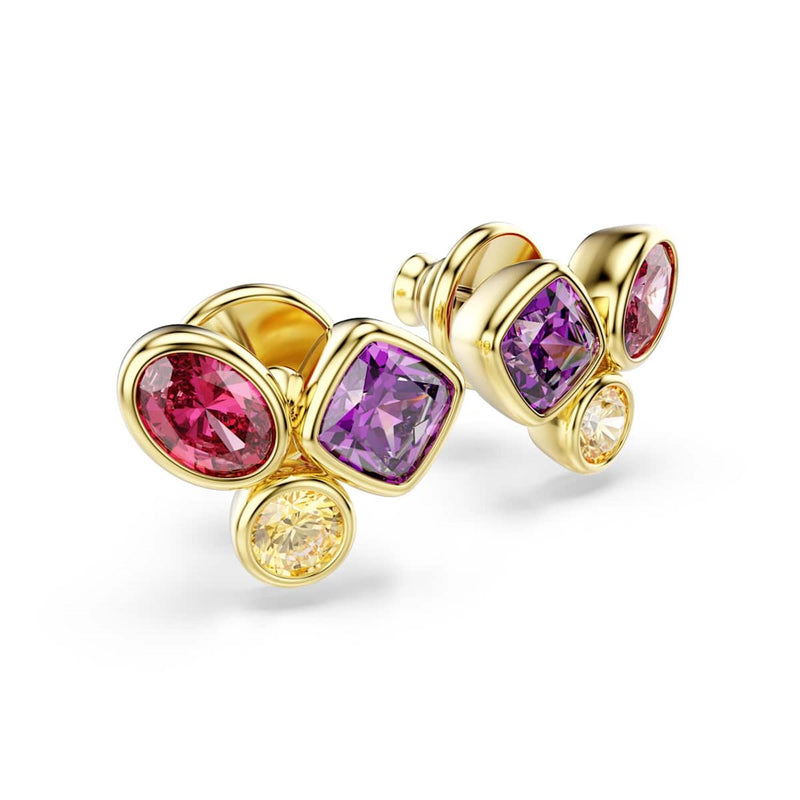 Swarovski Imber Organic Goudkleurige Multicolour Oorknoppen 5760019-zoom-