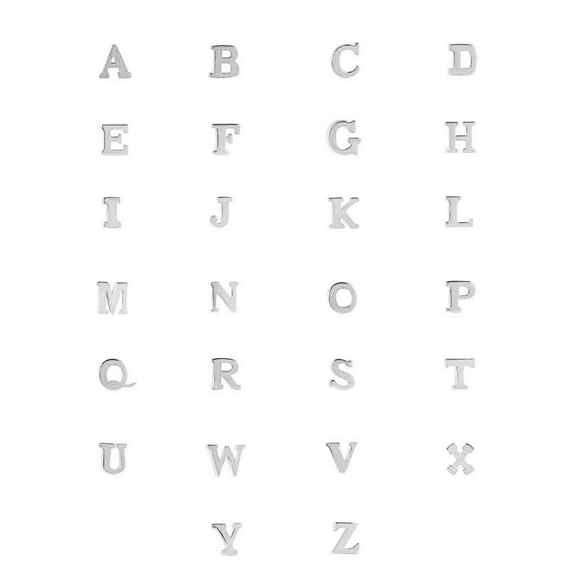 Isabel Bernard Saint Germain Chloé 14 Carat Whitegold Initial Necklace IB340061-A