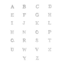 Isabel Bernard Saint Germain Chloé 14 Carat Whitegold Initial Necklace IB340061-A