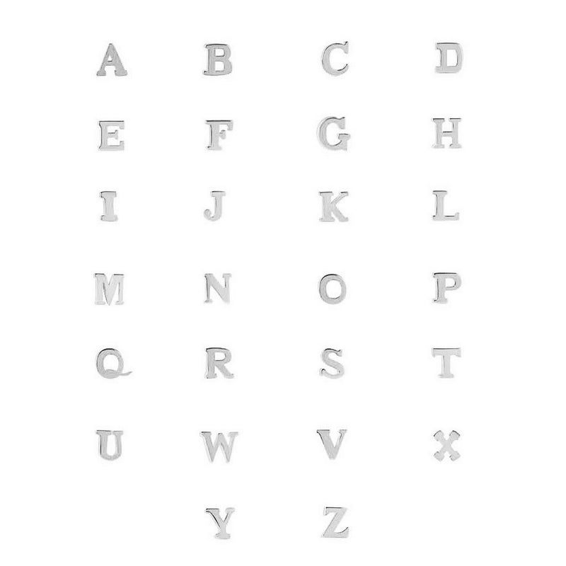 Isabel Bernard Saint Germain Chloé 14 Karaat Witgouden Initial Ketting IB340061-A-zoom-