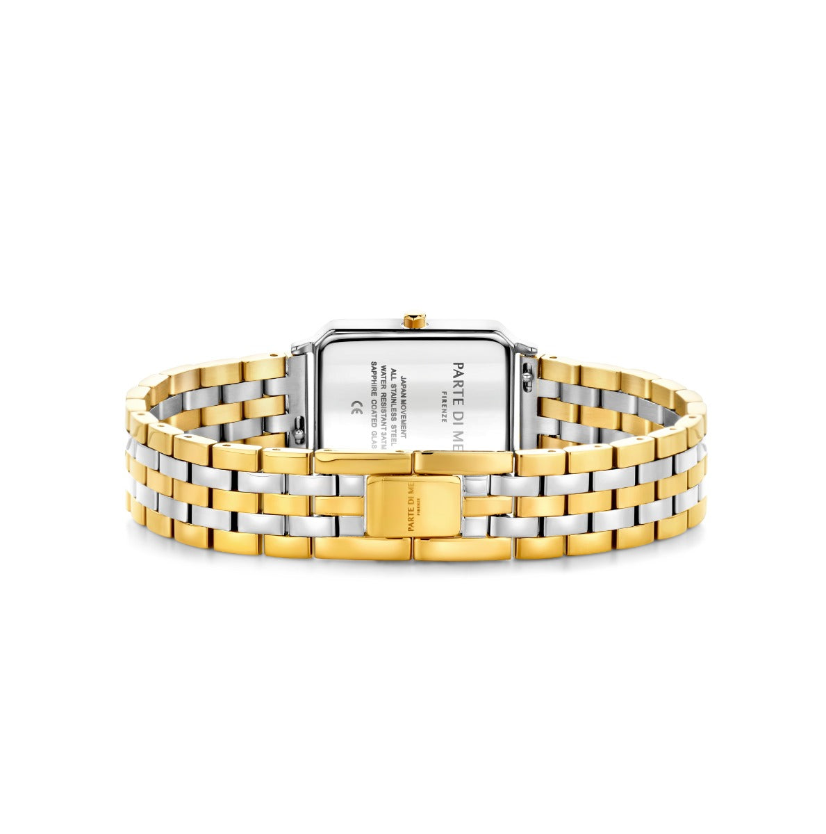 Parte di Me Orologio rectangular ladies watch gold coloured and silver PDM09026