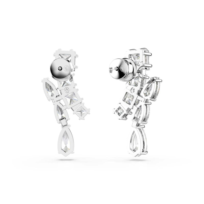 Swarovski Matrix Silver Coloured Ear Studs 5700418-zoom-